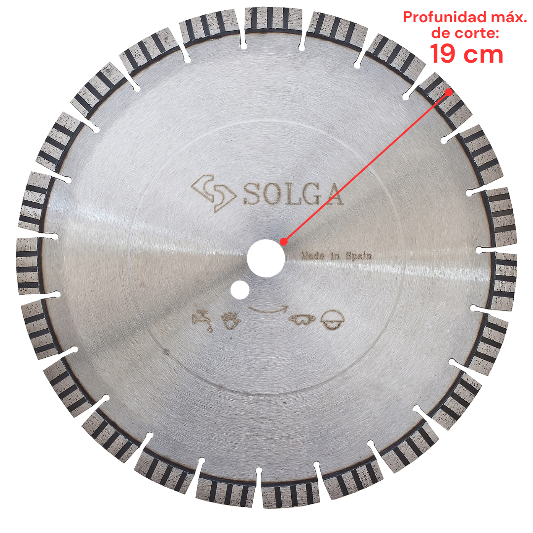 Disco 500 Corte Hormigón prof.19 cm